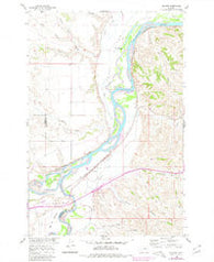 Bighorn Montana Historical topographic map, 1:24000 scale, 7.5 X 7.5 Minute, Year 1960