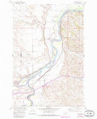 Bighorn Montana Historical topographic map, 1:24000 scale, 7.5 X 7.5 Minute, Year 1960