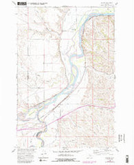 Bighorn Montana Historical topographic map, 1:24000 scale, 7.5 X 7.5 Minute, Year 1960