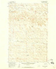Billick Coulee Montana Historical topographic map, 1:24000 scale, 7.5 X 7.5 Minute, Year 1958