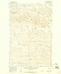 Billick Coulee Montana Historical topographic map, 1:24000 scale, 7.5 X 7.5 Minute, Year 1958