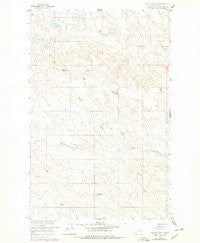 Billick Coulee Montana Historical topographic map, 1:24000 scale, 7.5 X 7.5 Minute, Year 1958