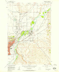 Billings East Montana Historical topographic map, 1:24000 scale, 7.5 X 7.5 Minute, Year 1956
