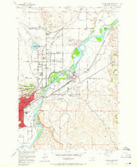 Billings East Montana Historical topographic map, 1:24000 scale, 7.5 X 7.5 Minute, Year 1956