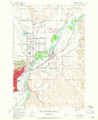 Billings East Montana Historical topographic map, 1:24000 scale, 7.5 X 7.5 Minute, Year 1956