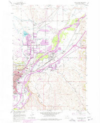Billings East Montana Historical topographic map, 1:24000 scale, 7.5 X 7.5 Minute, Year 1956