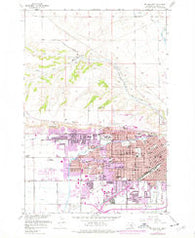 Billings West Montana Historical topographic map, 1:24000 scale, 7.5 X 7.5 Minute, Year 1957
