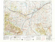 Billings Montana Historical topographic map, 1:250000 scale, 1 X 2 Degree, Year 1954