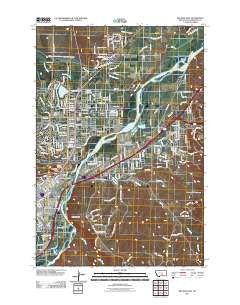 Billings East Montana Historical topographic map, 1:24000 scale, 7.5 X 7.5 Minute, Year 2011