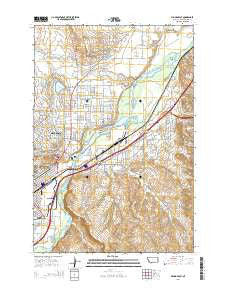 Billings East Montana Current topographic map, 1:24000 scale, 7.5 X 7.5 Minute, Year 2014