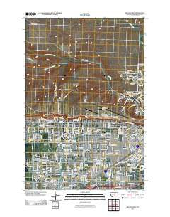 Billings West Montana Historical topographic map, 1:24000 scale, 7.5 X 7.5 Minute, Year 2011