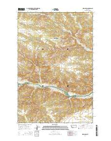 Bird Rapids Montana Current topographic map, 1:24000 scale, 7.5 X 7.5 Minute, Year 2014