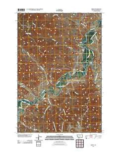 Birney Montana Historical topographic map, 1:24000 scale, 7.5 X 7.5 Minute, Year 2011