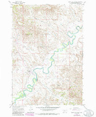 Birney Day School Montana Historical topographic map, 1:24000 scale, 7.5 X 7.5 Minute, Year 1966