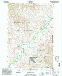 Birney Day School Montana Historical topographic map, 1:24000 scale, 7.5 X 7.5 Minute, Year 1995
