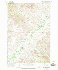 Birney Day School Montana Historical topographic map, 1:24000 scale, 7.5 X 7.5 Minute, Year 1966