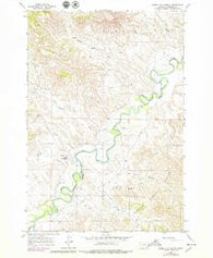 Birney Day School Montana Historical topographic map, 1:24000 scale, 7.5 X 7.5 Minute, Year 1966