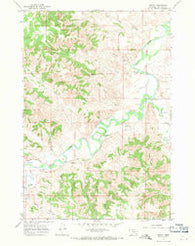Birney Montana Historical topographic map, 1:24000 scale, 7.5 X 7.5 Minute, Year 1967