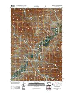 Birney Day School Montana Historical topographic map, 1:24000 scale, 7.5 X 7.5 Minute, Year 2011