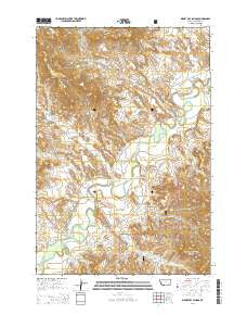 Birney Day School Montana Current topographic map, 1:24000 scale, 7.5 X 7.5 Minute, Year 2014