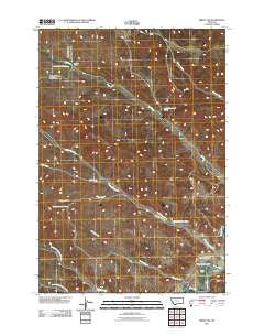 Birney SW Montana Historical topographic map, 1:24000 scale, 7.5 X 7.5 Minute, Year 2011
