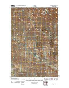 Biscuit Butte Montana Historical topographic map, 1:24000 scale, 7.5 X 7.5 Minute, Year 2011