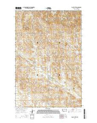 Biscuit Butte Montana Current topographic map, 1:24000 scale, 7.5 X 7.5 Minute, Year 2014