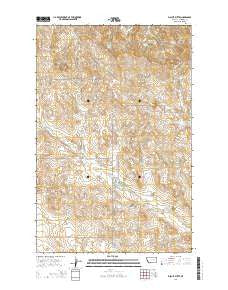 Biscuit Butte Montana Current topographic map, 1:24000 scale, 7.5 X 7.5 Minute, Year 2014