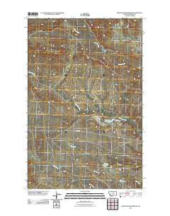 Bison Bone Reservoir Montana Historical topographic map, 1:24000 scale, 7.5 X 7.5 Minute, Year 2011