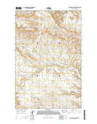 Bison Bone Reservoir Montana Current topographic map, 1:24000 scale, 7.5 X 7.5 Minute, Year 2014