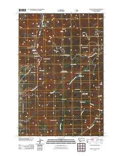 Bison Canyon Montana Historical topographic map, 1:24000 scale, 7.5 X 7.5 Minute, Year 2011