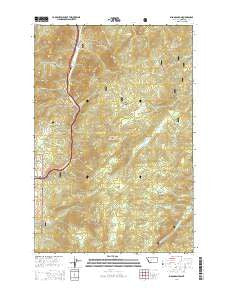 Bison Canyon Montana Current topographic map, 1:24000 scale, 7.5 X 7.5 Minute, Year 2014