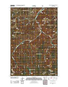 Bison Mountain Montana Historical topographic map, 1:24000 scale, 7.5 X 7.5 Minute, Year 2011