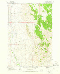 Black Butte Montana Historical topographic map, 1:24000 scale, 7.5 X 7.5 Minute, Year 1963