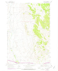 Black Butte Montana Historical topographic map, 1:24000 scale, 7.5 X 7.5 Minute, Year 1963