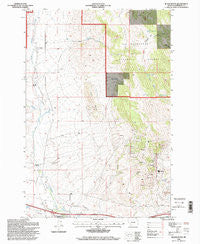 Black Butte Montana Historical topographic map, 1:24000 scale, 7.5 X 7.5 Minute, Year 1996