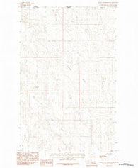 Black Calf Reservoir Montana Historical topographic map, 1:24000 scale, 7.5 X 7.5 Minute, Year 1984