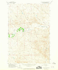 Black John Coulee Montana Historical topographic map, 1:24000 scale, 7.5 X 7.5 Minute, Year 1964