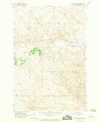 Black John Coulee Montana Historical topographic map, 1:24000 scale, 7.5 X 7.5 Minute, Year 1964