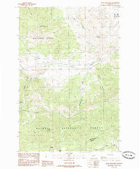 Black Mountain Montana Historical topographic map, 1:24000 scale, 7.5 X 7.5 Minute, Year 1985