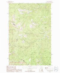 Black Peak Montana Historical topographic map, 1:24000 scale, 7.5 X 7.5 Minute, Year 1988