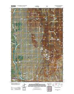 Black Butte Montana Historical topographic map, 1:24000 scale, 7.5 X 7.5 Minute, Year 2011