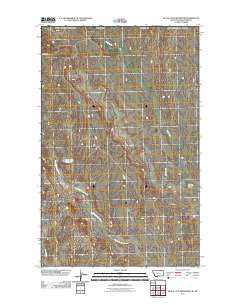 Black Calf Reservoir Montana Historical topographic map, 1:24000 scale, 7.5 X 7.5 Minute, Year 2011