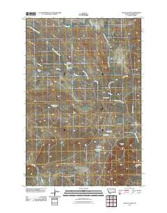 Black Coulee Montana Historical topographic map, 1:24000 scale, 7.5 X 7.5 Minute, Year 2011