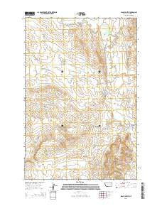 Black Coulee Montana Current topographic map, 1:24000 scale, 7.5 X 7.5 Minute, Year 2014