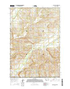 Black Gulch Montana Current topographic map, 1:24000 scale, 7.5 X 7.5 Minute, Year 2014