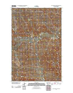 Black John Coulee Montana Historical topographic map, 1:24000 scale, 7.5 X 7.5 Minute, Year 2011