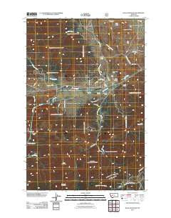 Black Mountain Montana Historical topographic map, 1:24000 scale, 7.5 X 7.5 Minute, Year 2011