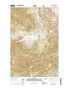 Black Mountain Montana Current topographic map, 1:24000 scale, 7.5 X 7.5 Minute, Year 2014