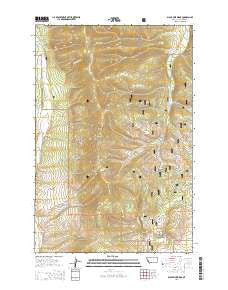 Black Pine Ridge Montana Current topographic map, 1:24000 scale, 7.5 X 7.5 Minute, Year 2014